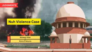 Supreme Court Quashes Separate Trial of Haryana MLA Mamman Khan, Orders Joint Hearing in Nuh Violence Case