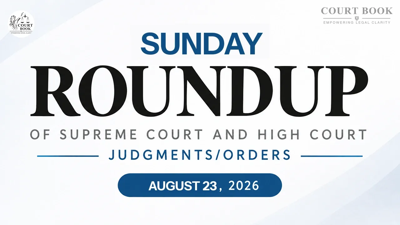 August 23, 2026 – Sunday Roundup