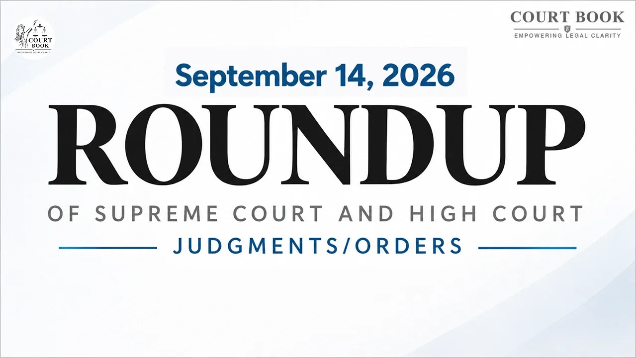 September 14, 2026 – Roundup of Supreme Court & High Court Judgments/Orders